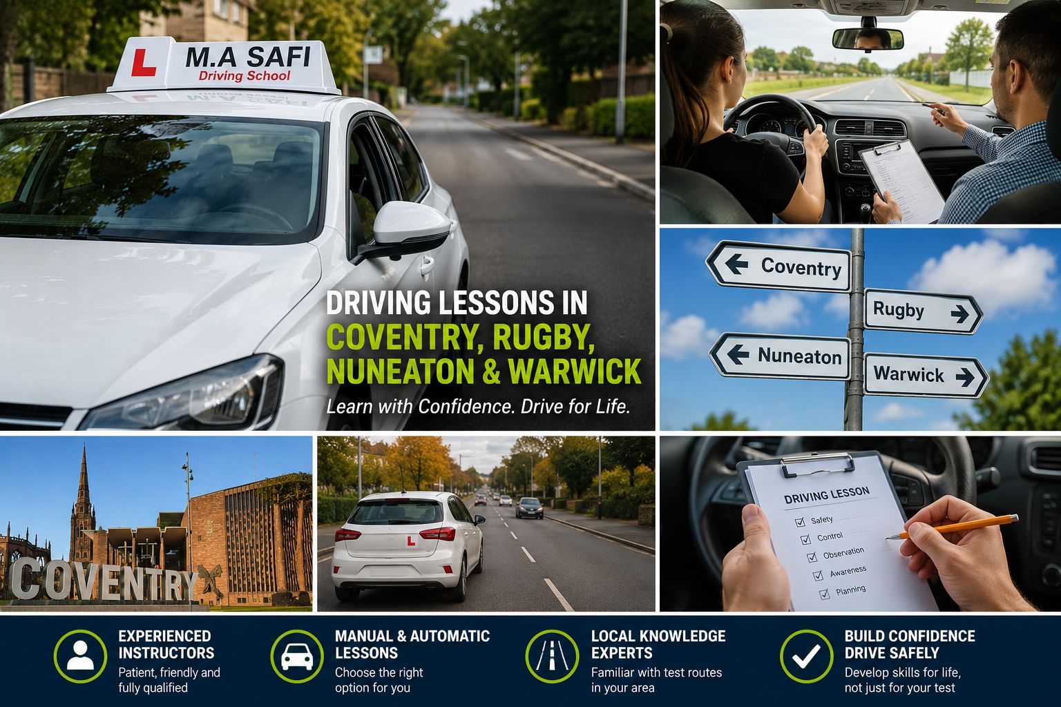 Driving Lessons in Coventry, Rugby, Nuneaton and Warwick